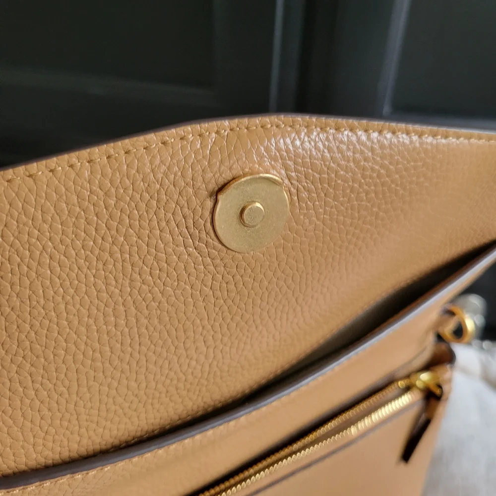 Tory Burch Tan Leather Crossbody with Tassel
